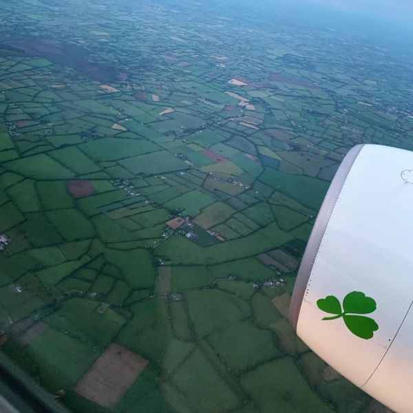 Flying in to Ireland